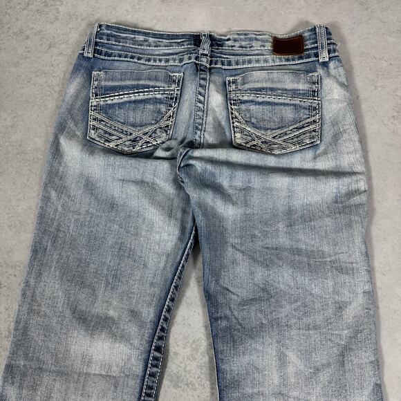 BKE Sabrina Bootcut Jeans Medium Wash Distressed - Size: 32x35 - Picture 6 of 9